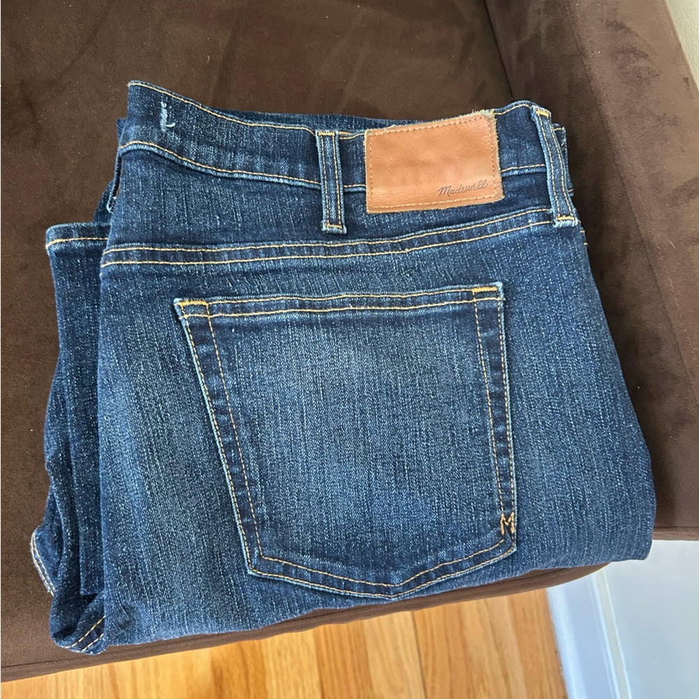 Madewell Dark Blue Straight Jeans